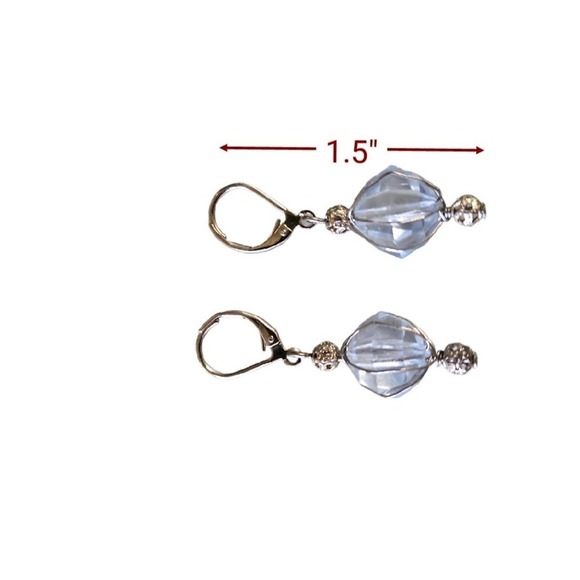 Tear/Pare Shape Ball Drop Earrings - Picture 4 of 4
